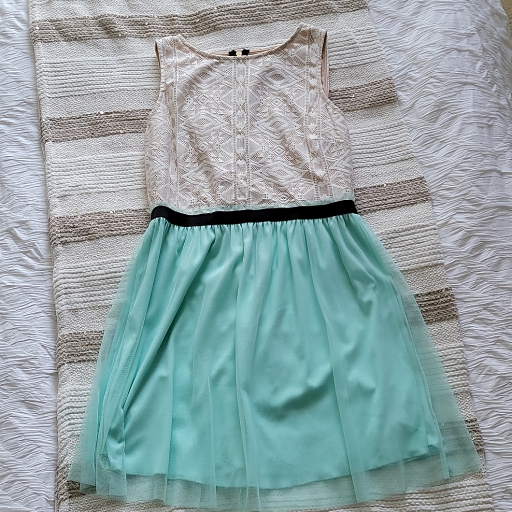Junior's Speechless Skater Skirt Sleeveless Dress